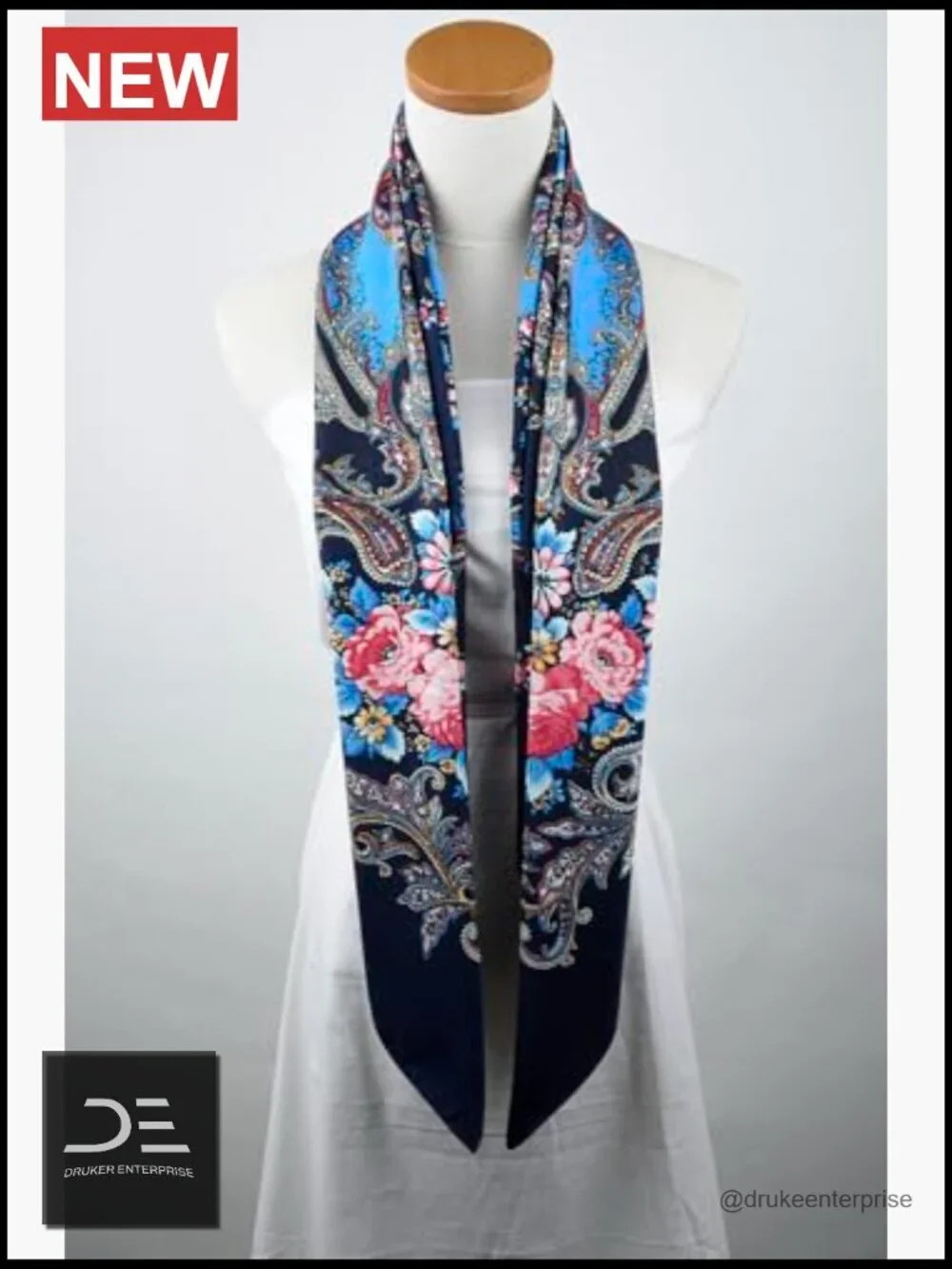 Oversized 40x40 Silk-Feel Satin Square Scarf – Fashion Hair Wrap Bandana